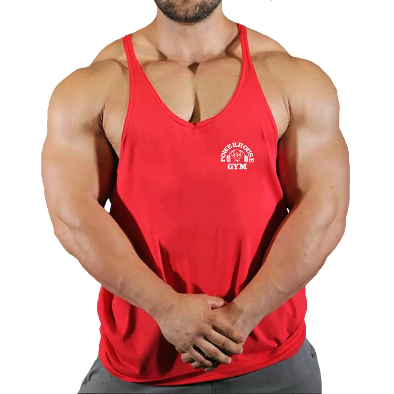 New Arrivals Bodybuilding Stringer Tank Top Gym Sleeveless Shirt Men Fitness Vest Singlet Sportswear Workout Tanktop