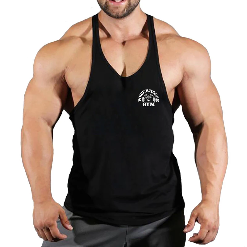 New Arrivals Bodybuilding Stringer Tank Top Gym Sleeveless Shirt Men Fitness Vest Singlet Sportswear Workout Tanktop