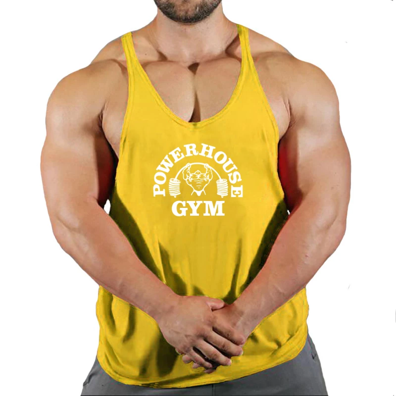 New Arrivals Bodybuilding Stringer Tank Top Gym Sleeveless Shirt Men Fitness Vest Singlet Sportswear Workout Tanktop