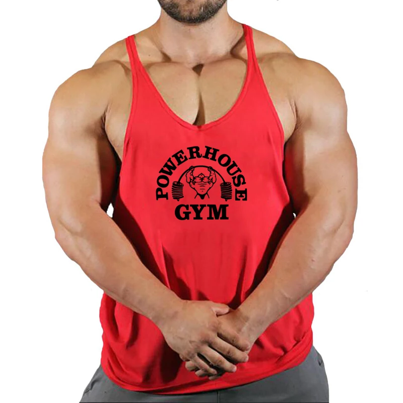 New Arrivals Bodybuilding Stringer Tank Top Gym Sleeveless Shirt Men Fitness Vest Singlet Sportswear Workout Tanktop