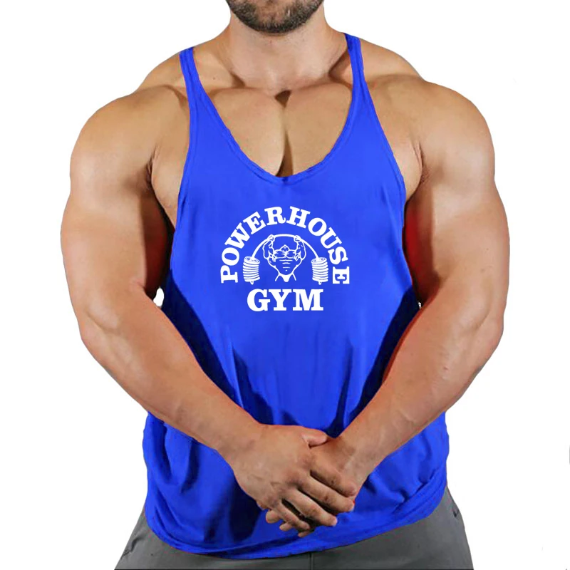 New Arrivals Bodybuilding Stringer Tank Top Gym Sleeveless Shirt Men Fitness Vest Singlet Sportswear Workout Tanktop