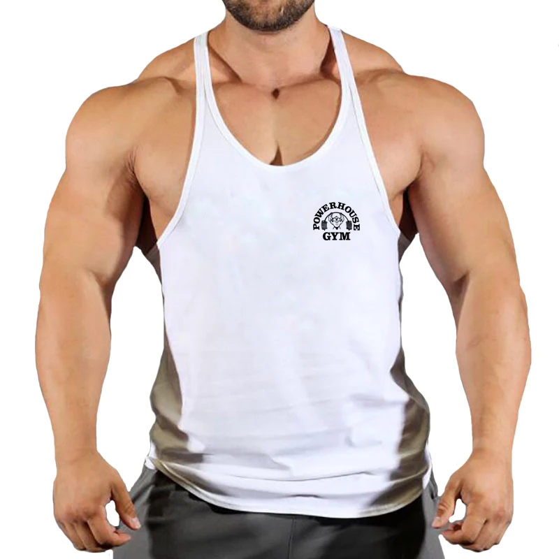 New Arrivals Bodybuilding Stringer Tank Top Gym Sleeveless Shirt Men Fitness Vest Singlet Sportswear Workout Tanktop