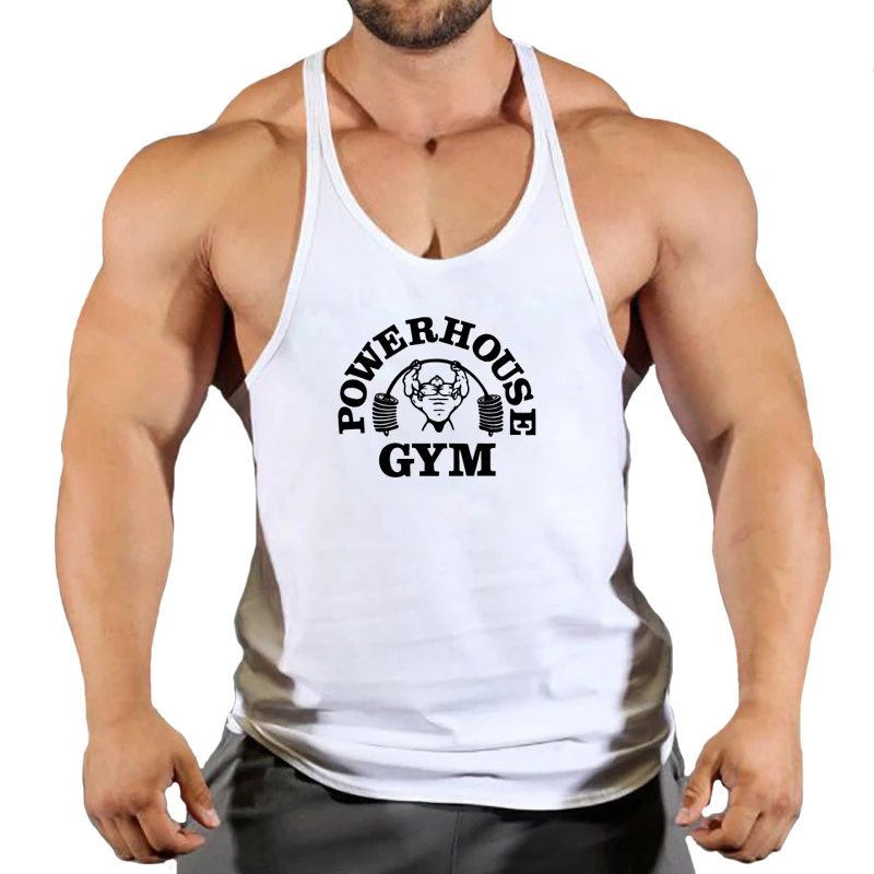 New Arrivals Bodybuilding Stringer Tank Top Gym Sleeveless Shirt Men Fitness Vest Singlet Sportswear Workout Tanktop