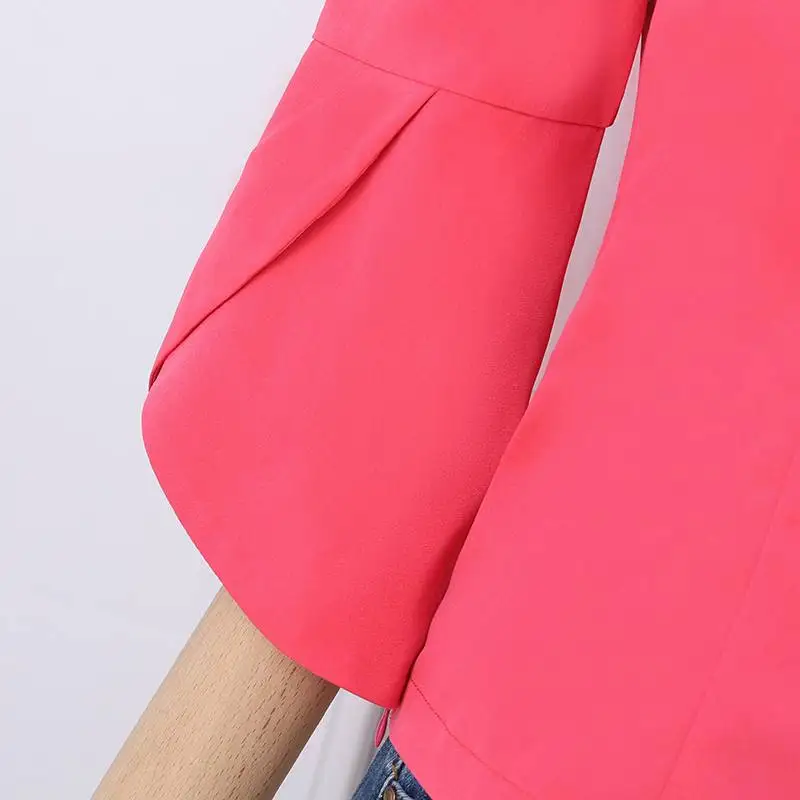 ZANZEA Elegant Korean Women Blouse Chic Puff 3/4 Sleeve Tops Fashion Square Collar Tunics 2024 Summer Vintage Party Shirt Blusas