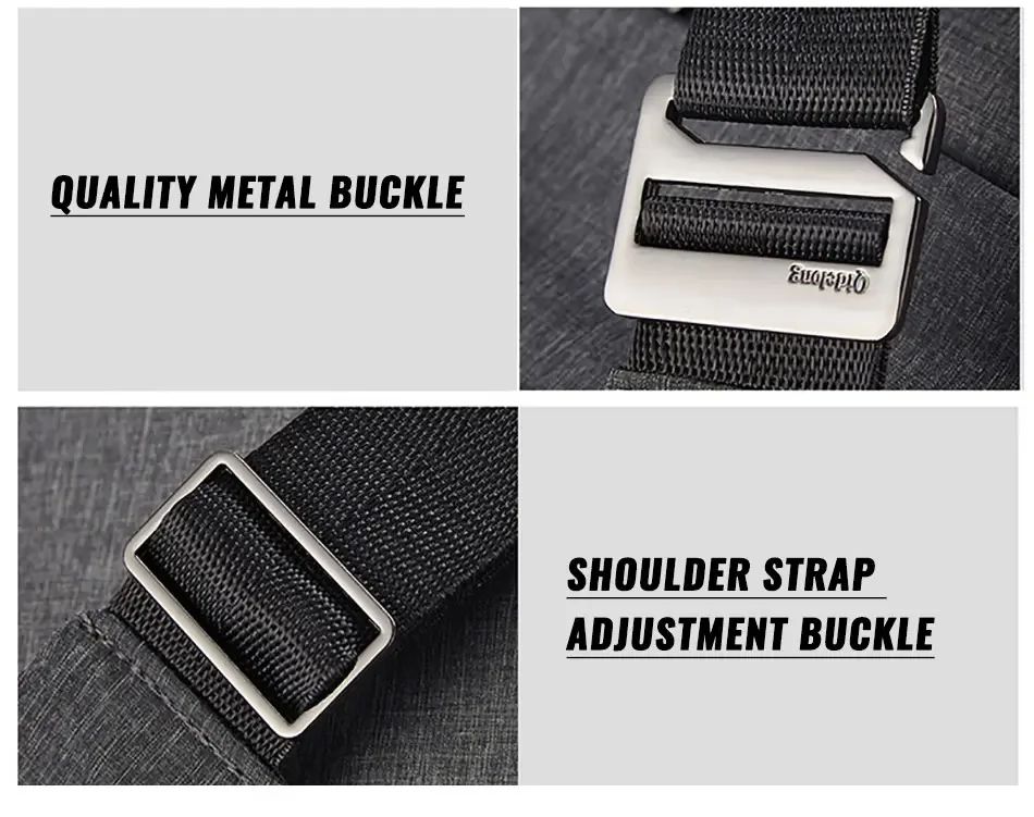 DIENQI Shoulder Bags for Men Thinlight Body Pocket Men's Crossbody Bag Multi-pocket Pouch Anti Theft Security Male Holster Bag