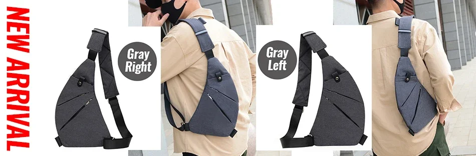 DIENQI Shoulder Bags for Men Thinlight Body Pocket Men's Crossbody Bag Multi-pocket Pouch Anti Theft Security Male Holster Bag