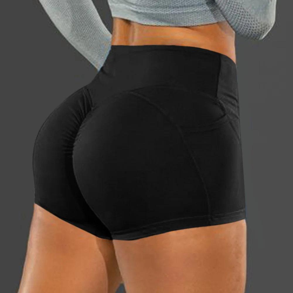 High Waist Hip Lifting Shorts Seamless Fitness Shorts High Elastic Hip Liftting Knitting Sports Running Fashion Hip Lifting Pant