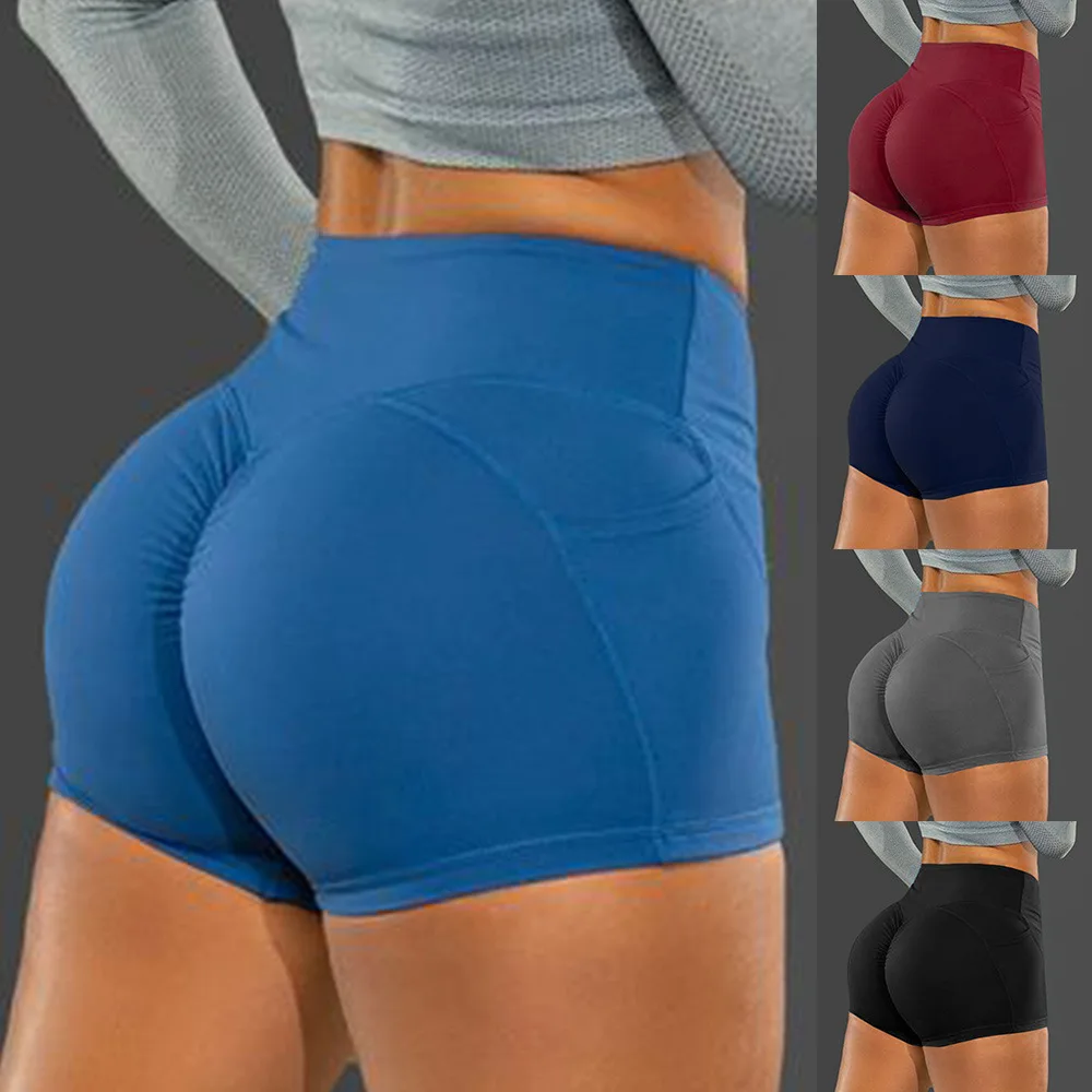 High Waist Hip Lifting Shorts Seamless Fitness Shorts High Elastic Hip Liftting Knitting Sports Running Fashion Hip Lifting Pant