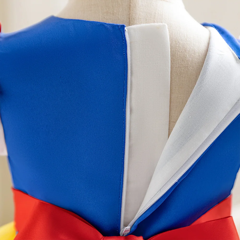 2pcs Snow White Party Dress For Girls Baby Girl Cosplay Princess Dresses Toddler Birthday Wedding Clothes Fashion Yellow Costume