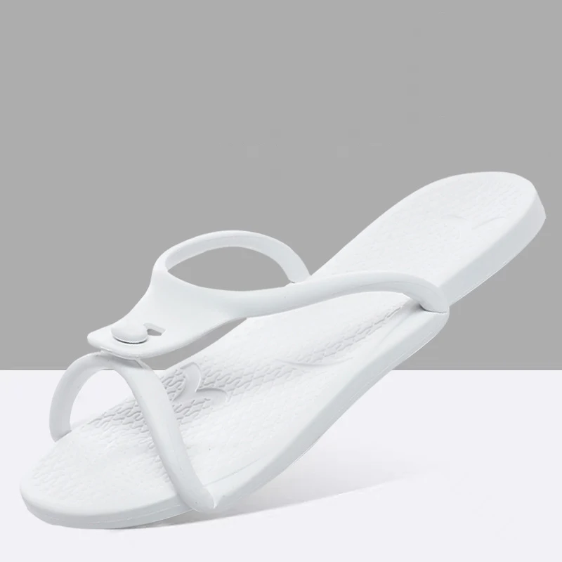 2024 Summer Women Folding Slippers Adults Portable Trip Travel Sandals Couples Indoor Soft Slides Men Beach Non-slip EVA Shoes