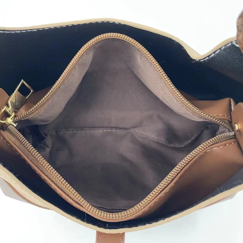 Contrasting color niche design dumpling bag versatile commuter portable shoulder crossbody bag handbag