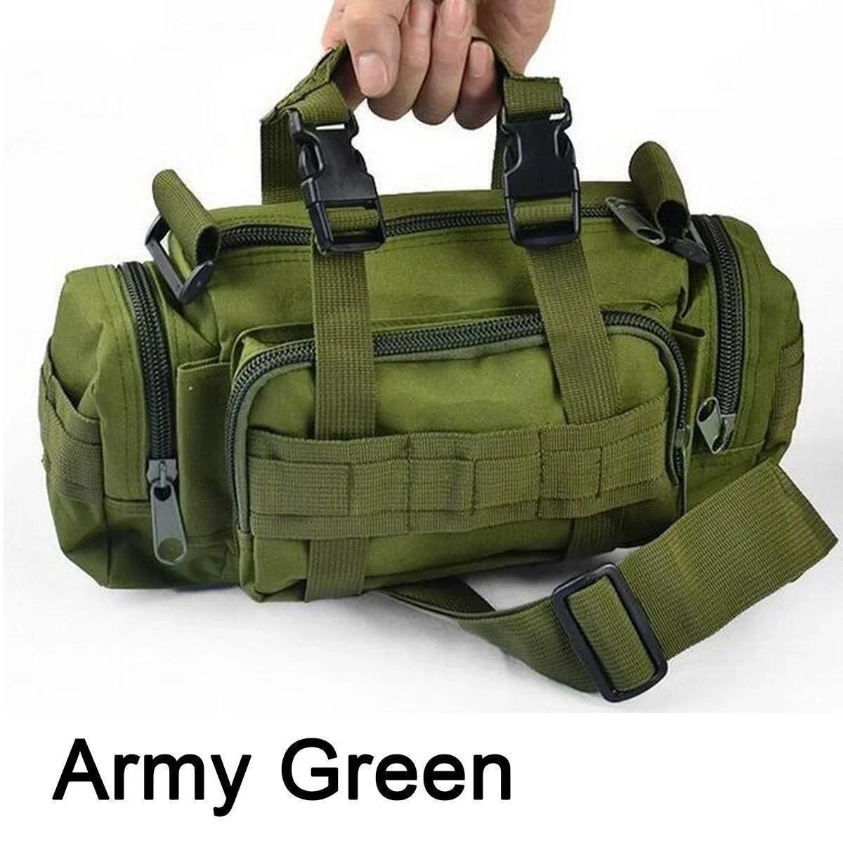 Duffel Waist Bag Molle Waterproof Fanny Packs Camera Bag EDC Utility Pouch Crossbody with Shoulder Strap Hand Carry