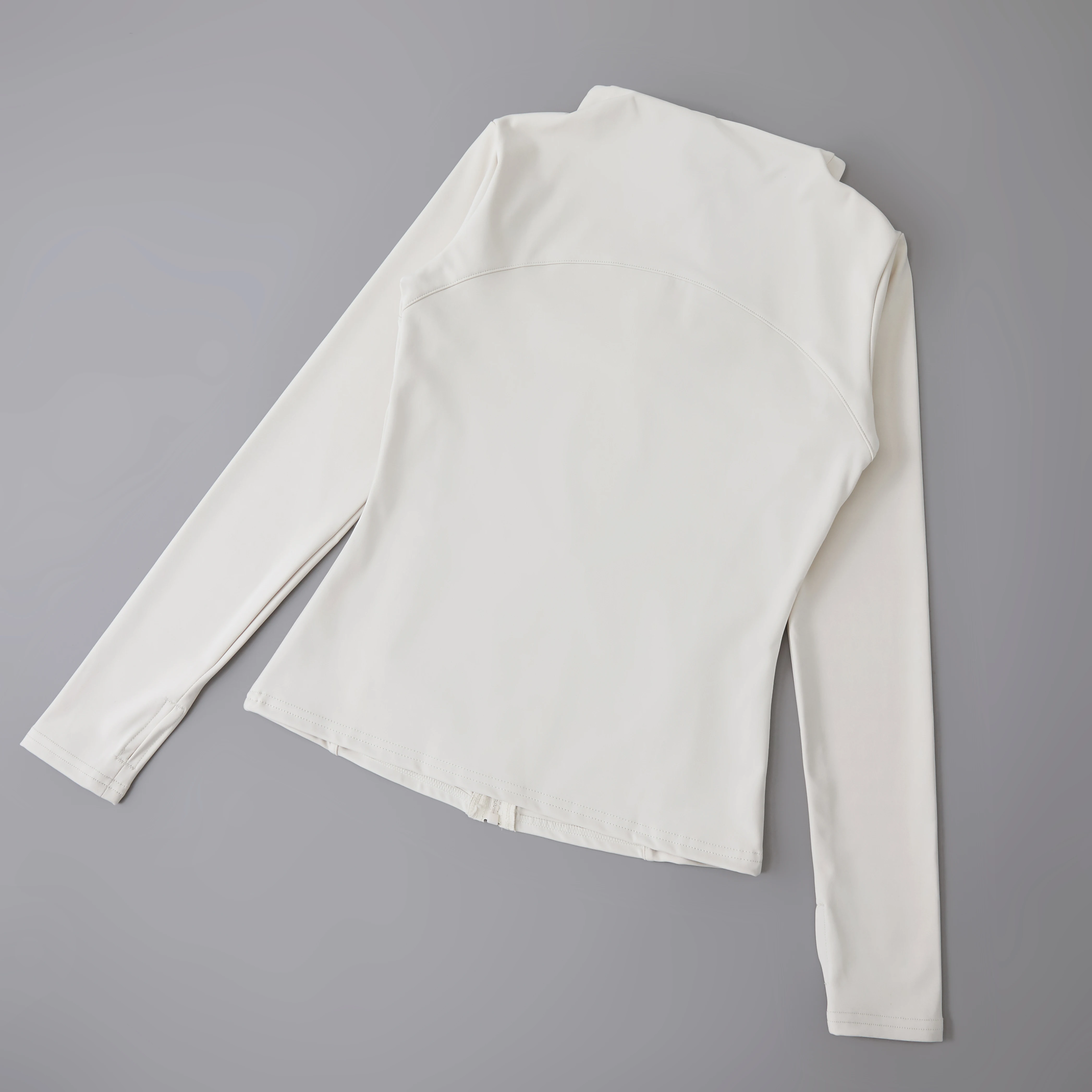 Long Sleeve sport fitness yoga clothing womens fitness crop top coat outfits for women slim yoga jackets zipper sport jacket