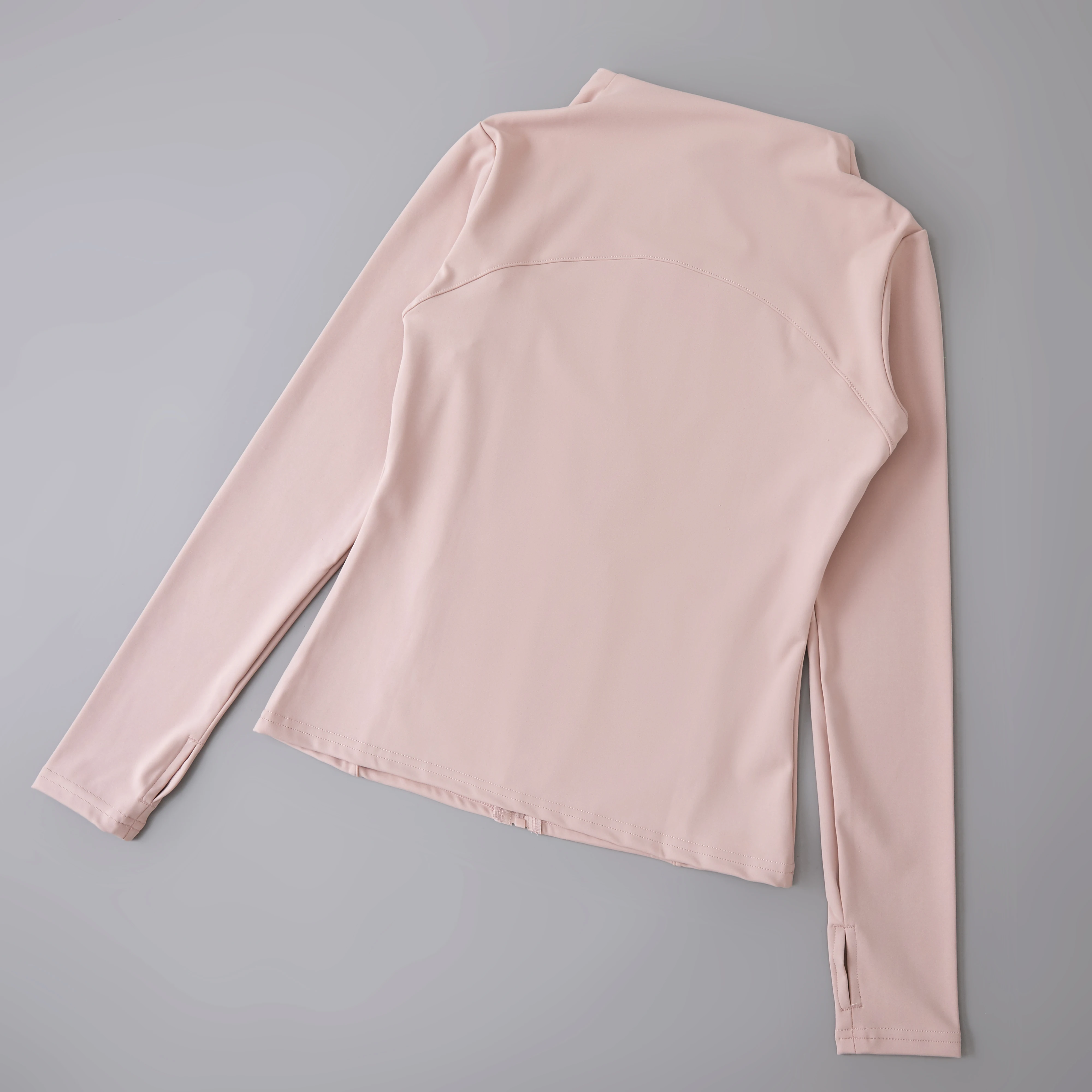 Long Sleeve sport fitness yoga clothing womens fitness crop top coat outfits for women slim yoga jackets zipper sport jacket