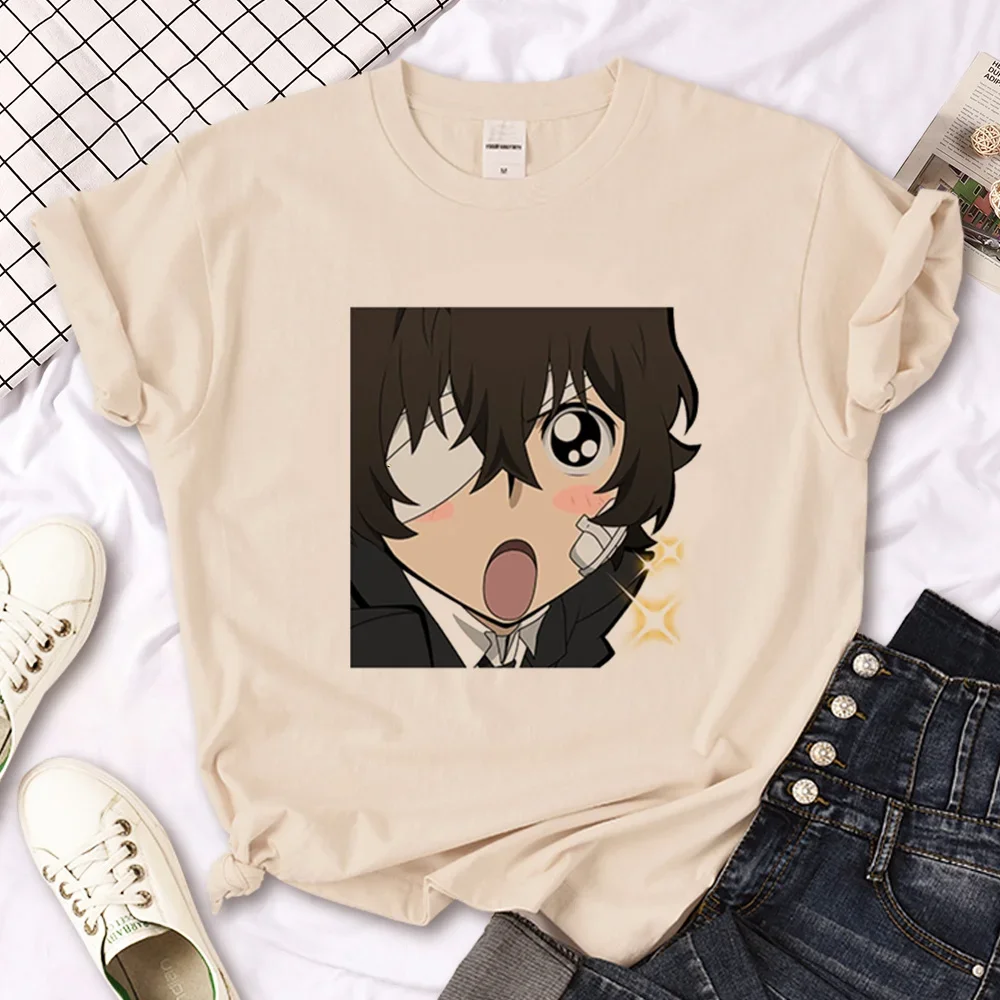 Dazai T-shirts Women Funny Streetwear Summer T Shirt Girl Designer Japanese Clothes Aesthetic Clothes