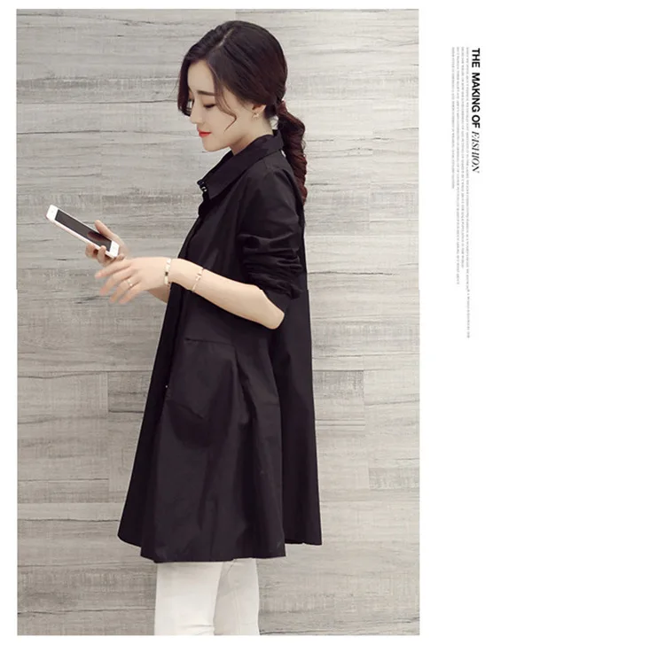 White Shirt Chemises Femmes Loose Type Elegant Blouses Mid-length Style Plus Size Women Clothes Long Sleeve Blouse Shirts