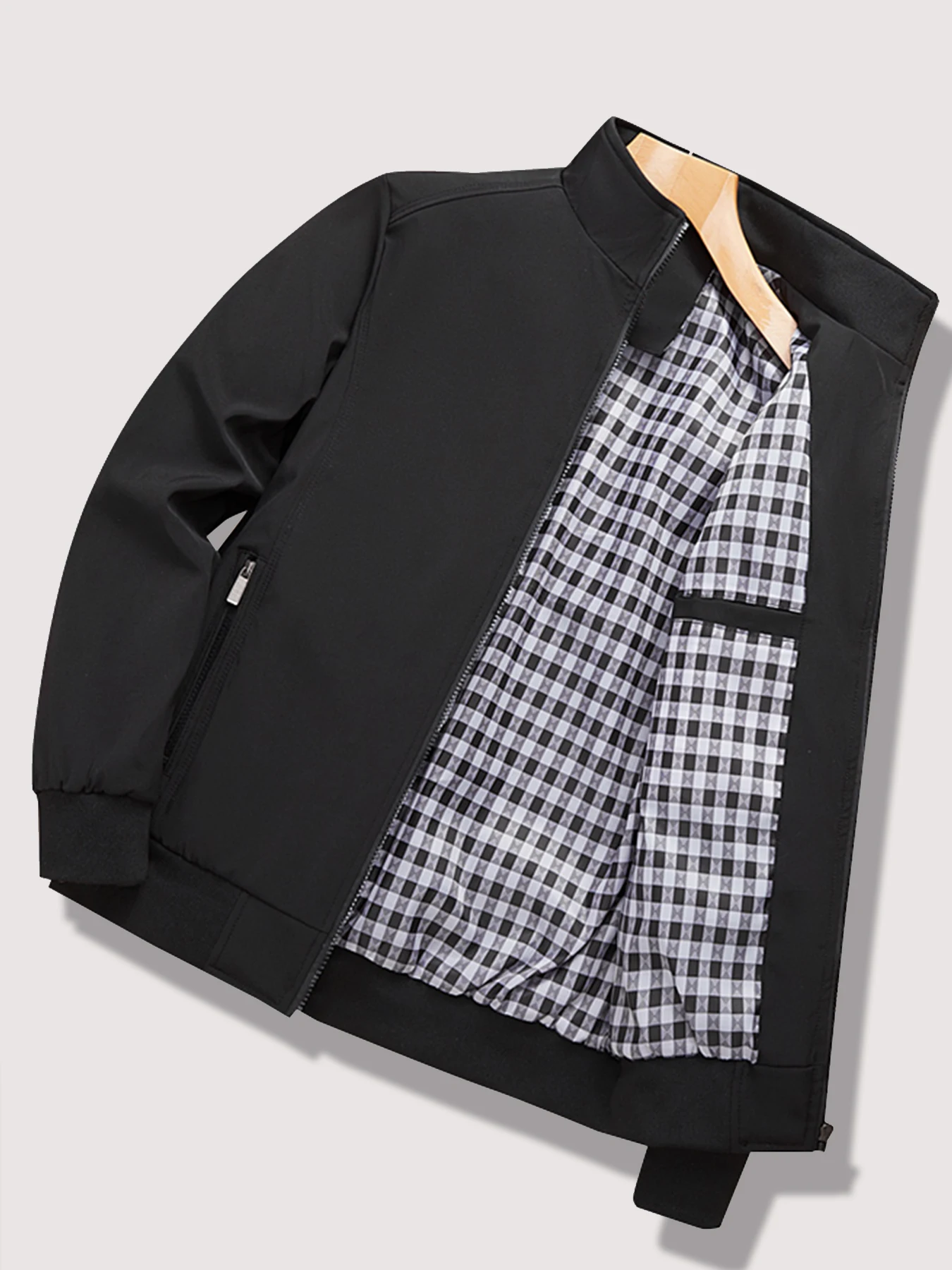 Men's Spring and Autumn New Casual Jacket 2024 New Solid Color Trend Business Casual Commuter Easiest for Match Coat Fashion Sta