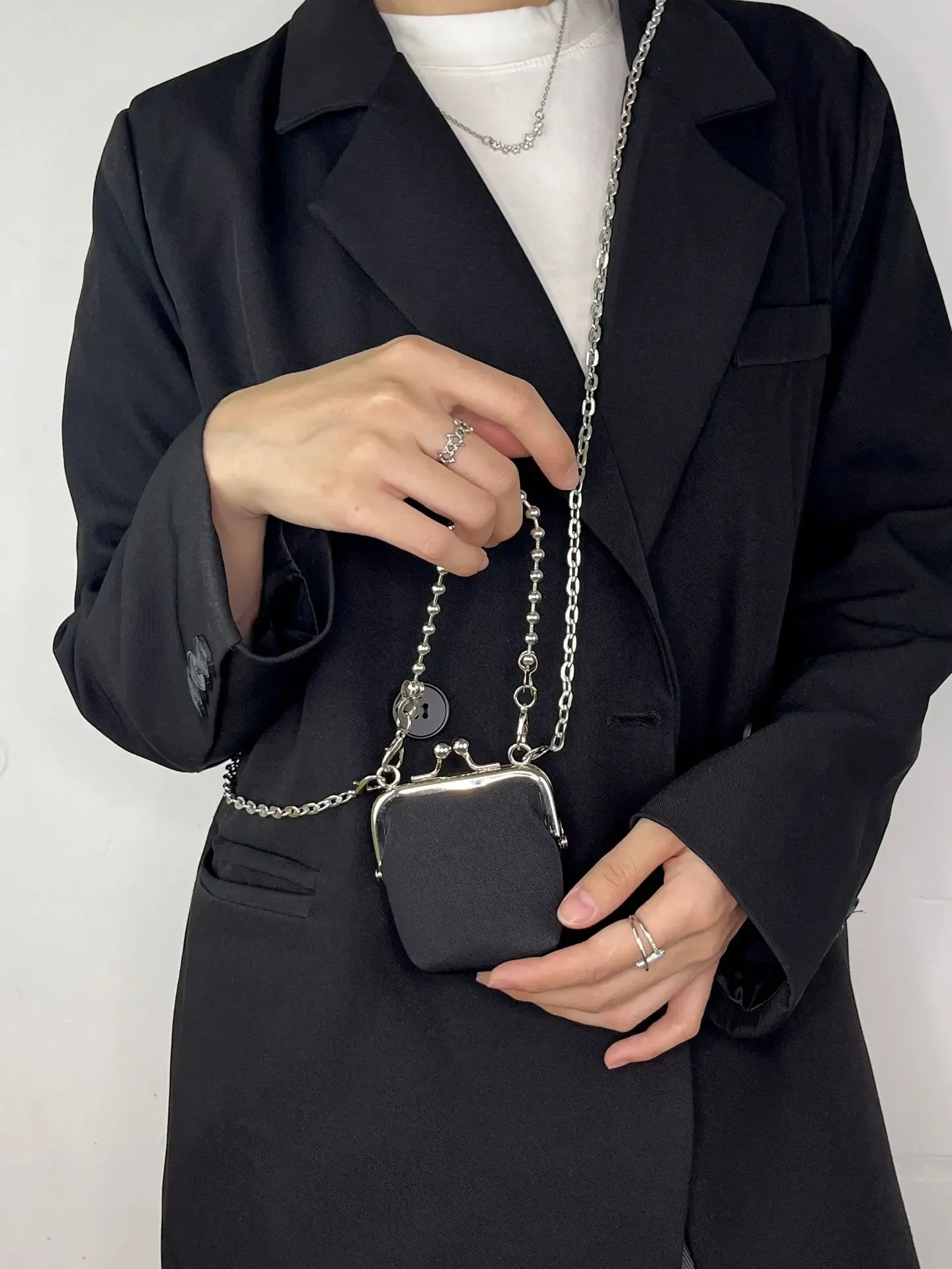 New Clip on Coin Purse for Women High-quality Denim Shoulder Bag Fashionable Lipstick Designer Mini Crossbody Bag