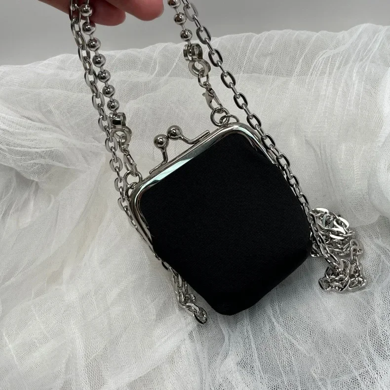New Clip on Coin Purse for Women High-quality Denim Shoulder Bag Fashionable Lipstick Designer Mini Crossbody Bag