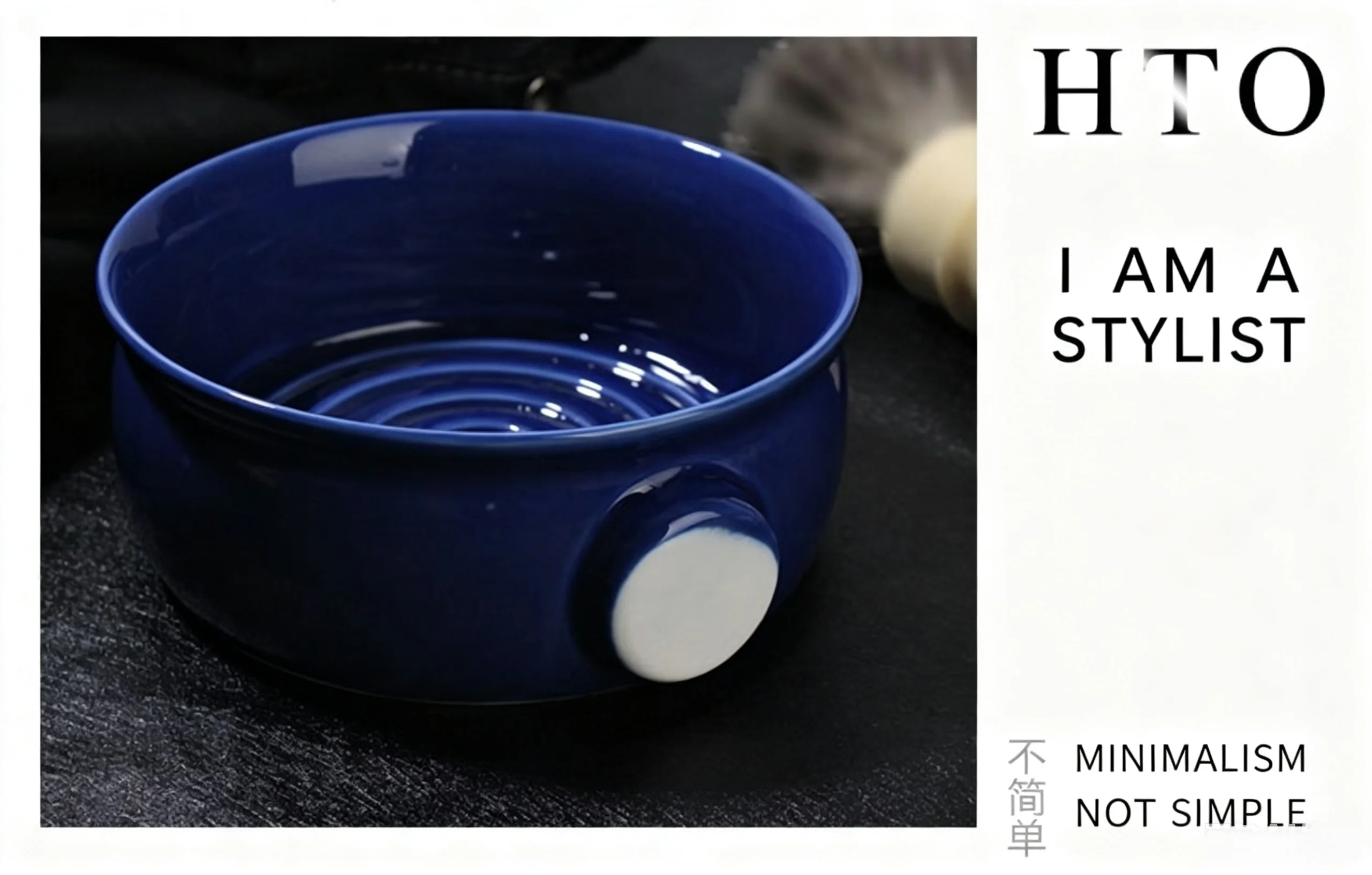 Wide mouth shaving soap, foam making bowl, soft bristled brush, foaming spiral ceramic shaving bowl