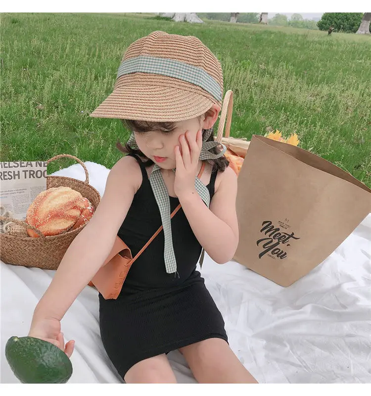 Kids Girl Clothes Summer New Sling Dress Slim Style Dresses Sweet and lovely Daily Casual Clothing for Child Girl