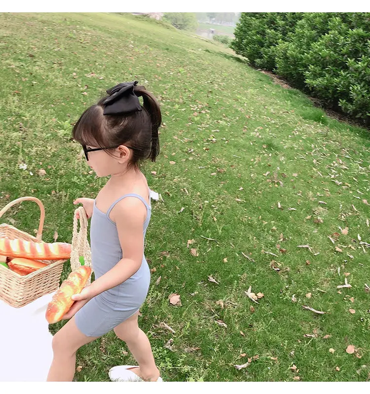 Kids Girl Clothes Summer New Sling Dress Slim Style Dresses Sweet and lovely Daily Casual Clothing for Child Girl