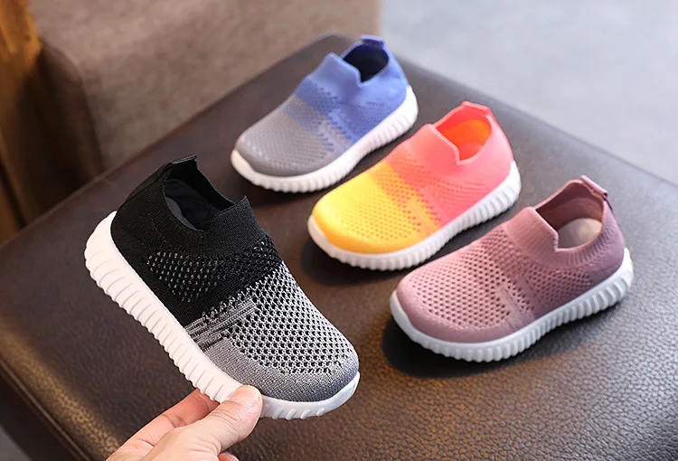 Children Shoes Soft Breathable Mesh Kids Sneakers Spring Autumn Boys Girls Casual Sport Shoes School Toddler Slip-on Shoes