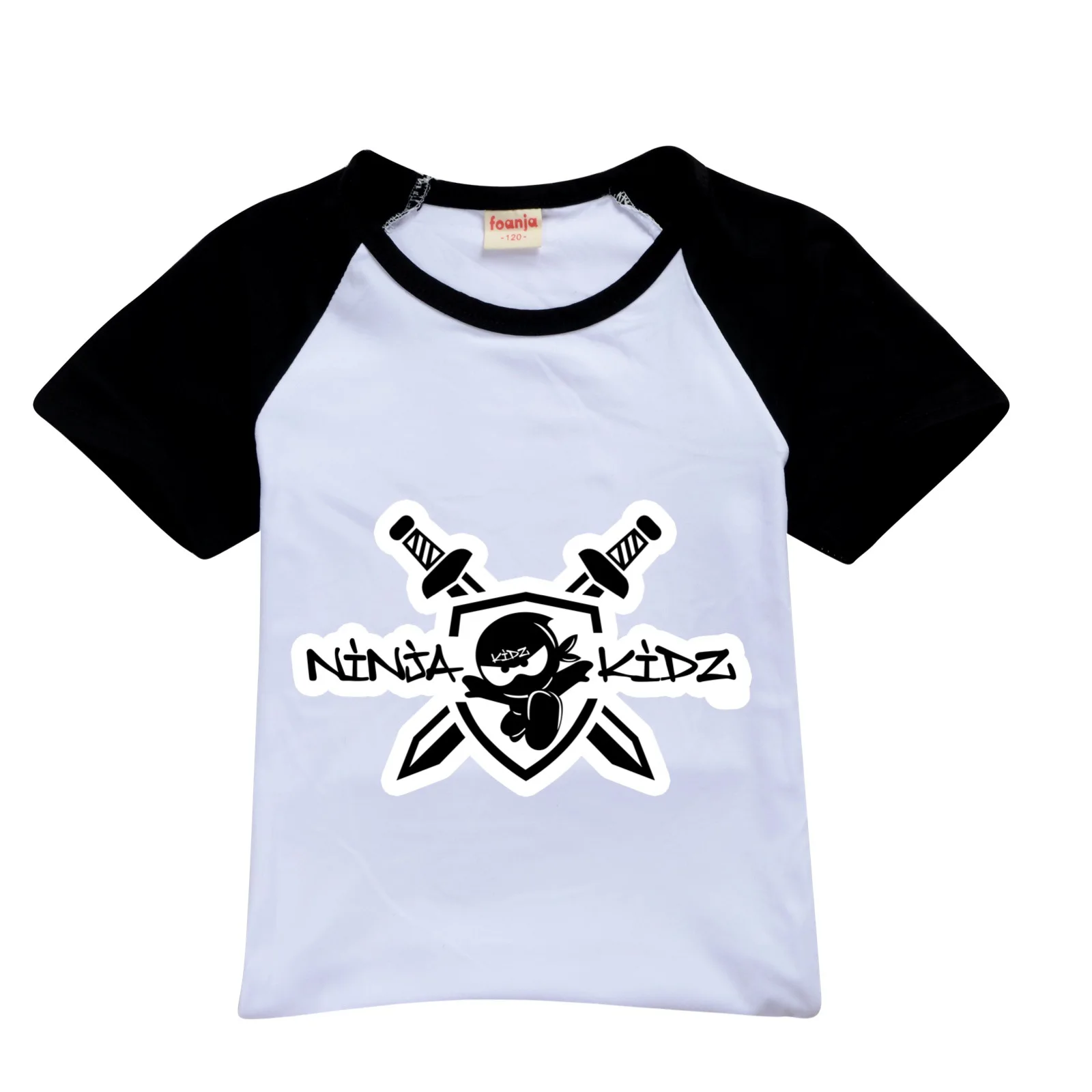 Ninja Kidz Kids Clothes Cotton Sport Tracksuits T-shirts Sweatshirt Suit Cartoon Pattern Set Teenager Baby Boys Girls Clothing