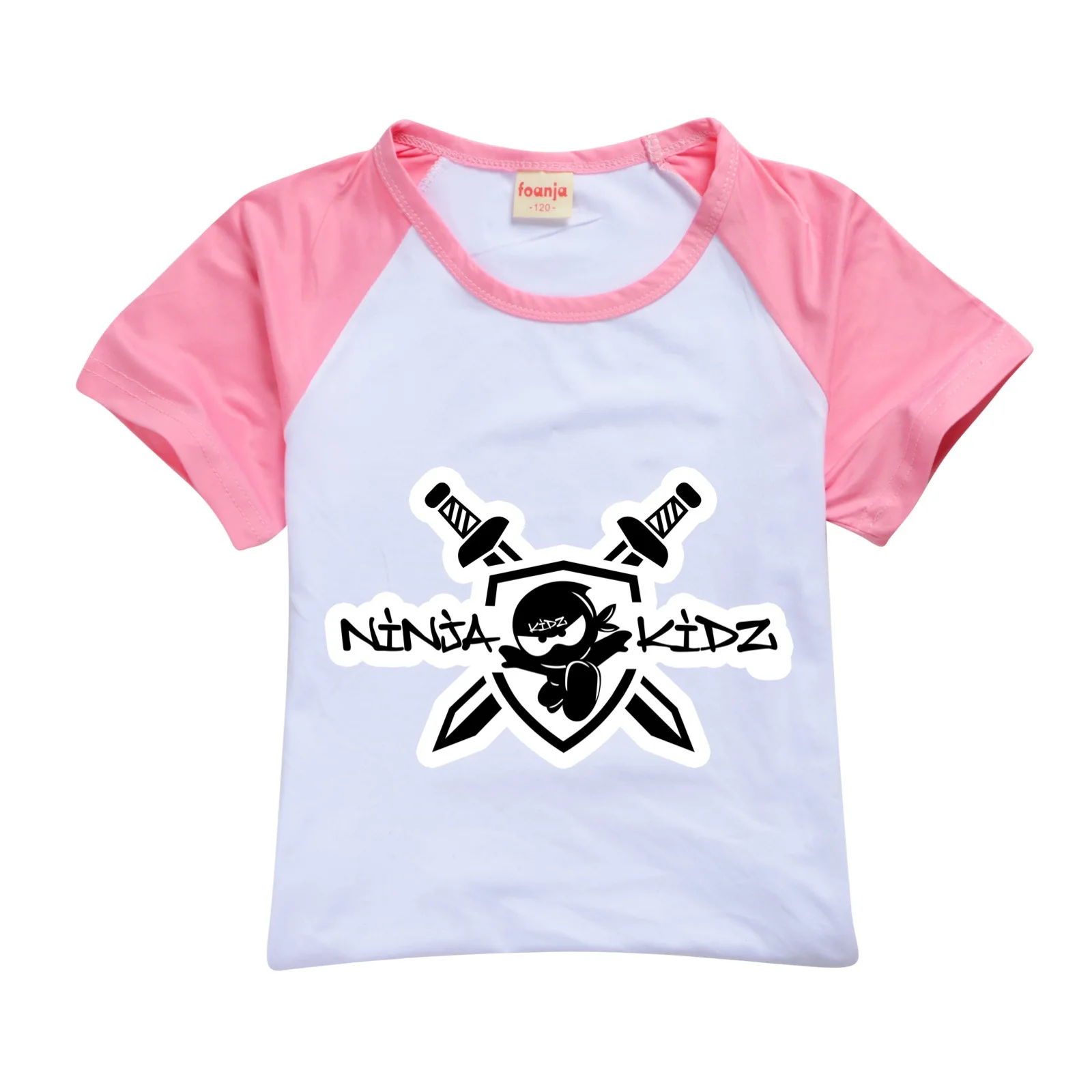 Ninja Kidz Kids Clothes Cotton Sport Tracksuits T-shirts Sweatshirt Suit Cartoon Pattern Set Teenager Baby Boys Girls Clothing