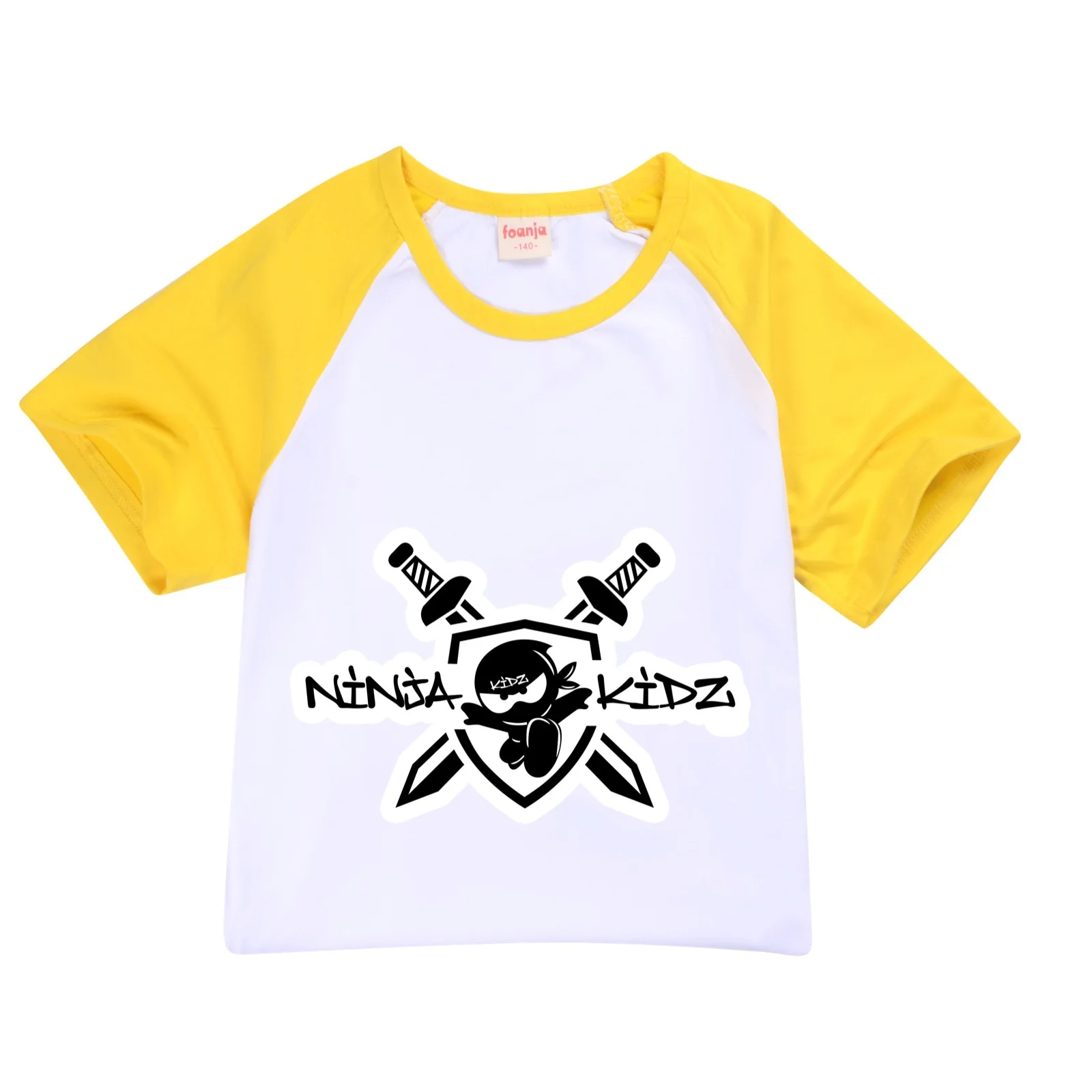 Ninja Kidz Kids Clothes Cotton Sport Tracksuits T-shirts Sweatshirt Suit Cartoon Pattern Set Teenager Baby Boys Girls Clothing