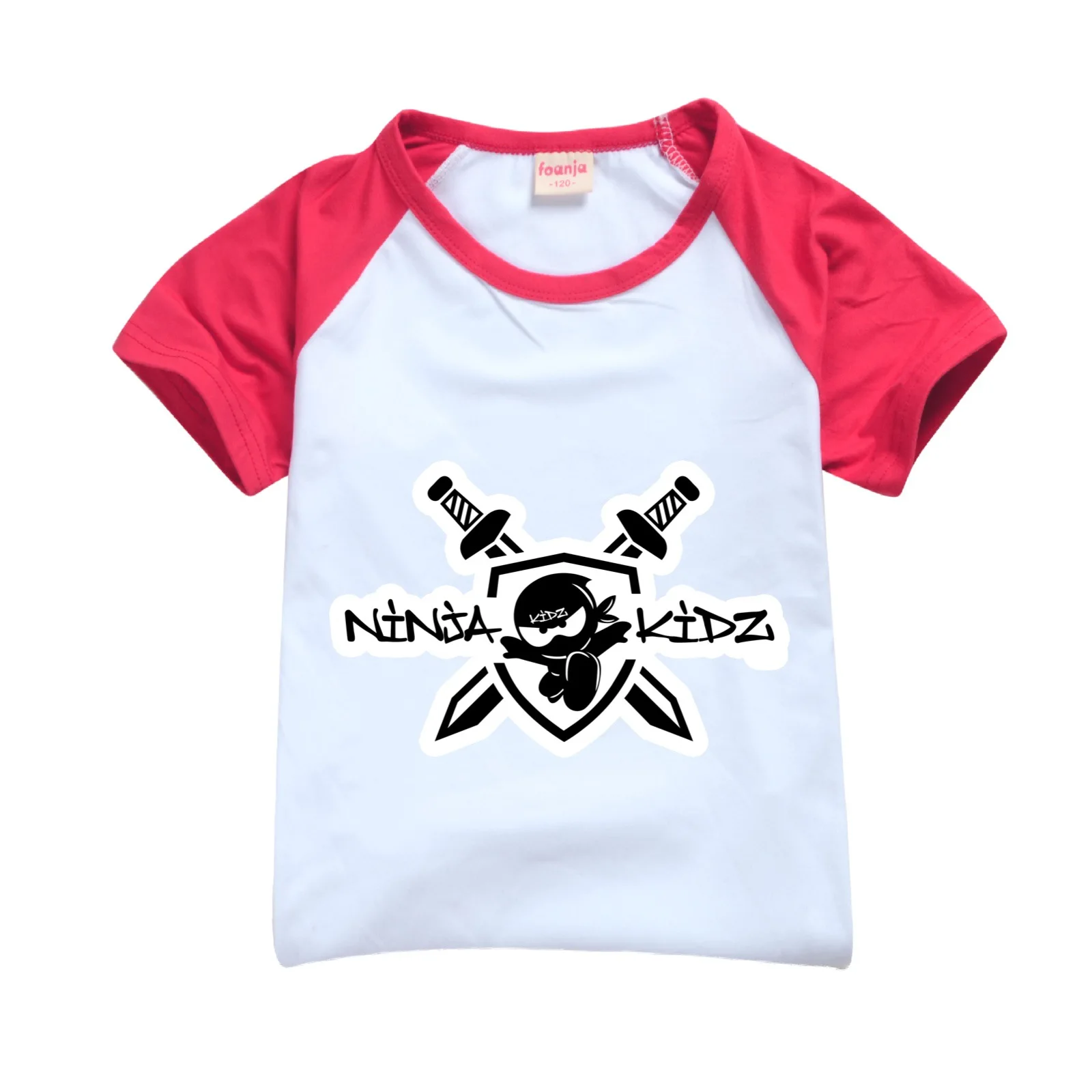 Ninja Kidz Kids Clothes Cotton Sport Tracksuits T-shirts Sweatshirt Suit Cartoon Pattern Set Teenager Baby Boys Girls Clothing