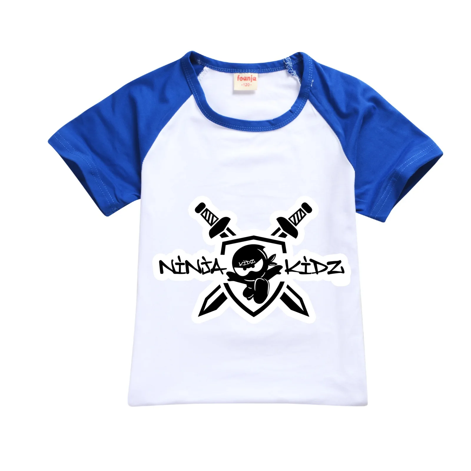 Ninja Kidz Kids Clothes Cotton Sport Tracksuits T-shirts Sweatshirt Suit Cartoon Pattern Set Teenager Baby Boys Girls Clothing