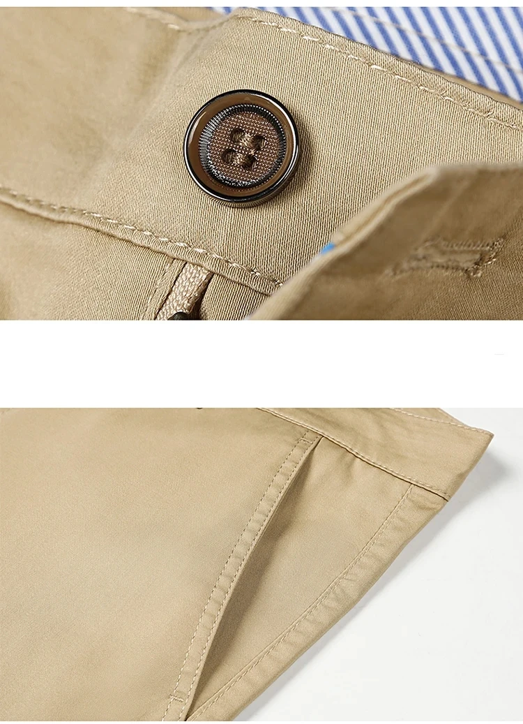 Men's Classic Stretch Casual Pants Business Office Straight Male Pants Brand Clothing Fashion Soft Cozy Trousers Solid Color