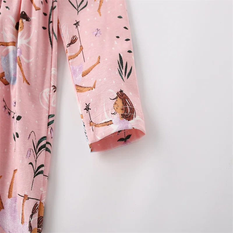 Jumping Meters 2-7 Princess Girls Dresses Fairy Tale Cotton Long Sleeve Children's Clothes Party Fashion Kids Frocks