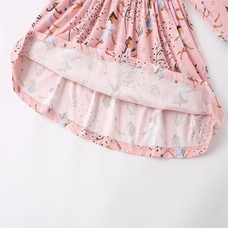 Jumping Meters 2-7 Princess Girls Dresses Fairy Tale Cotton Long Sleeve Children's Clothes Party Fashion Kids Frocks