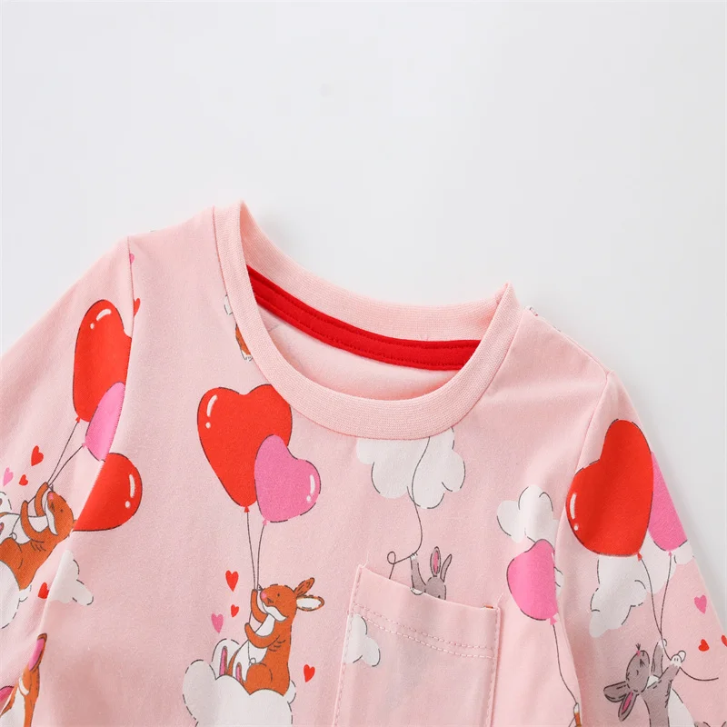 Jumping Meters 2-7 Princess Girls Dresses Fairy Tale Cotton Long Sleeve Children's Clothes Party Fashion Kids Frocks