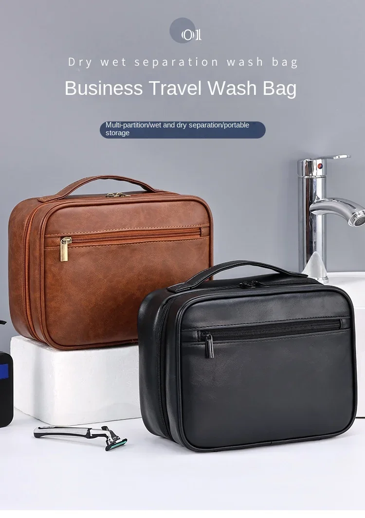 Men's Cosmetic Bags Travel Essentials Cosmetics Organizer Foldable Hanging Storage Bag Clear Waterproof Luxury Makeup Bag