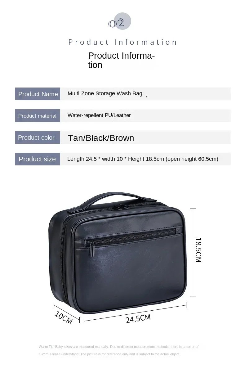 Men's Cosmetic Bags Travel Essentials Cosmetics Organizer Foldable Hanging Storage Bag Clear Waterproof Luxury Makeup Bag