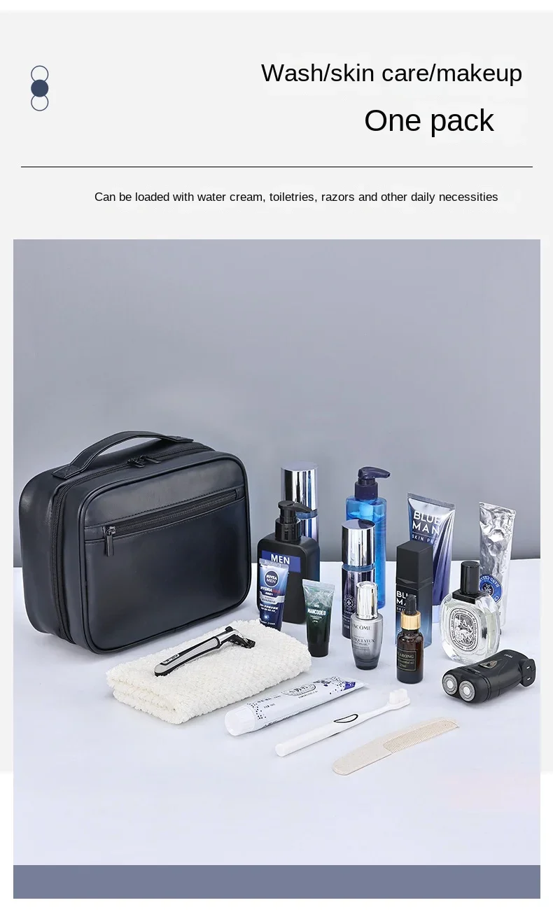 Men's Cosmetic Bags Travel Essentials Cosmetics Organizer Foldable Hanging Storage Bag Clear Waterproof Luxury Makeup Bag