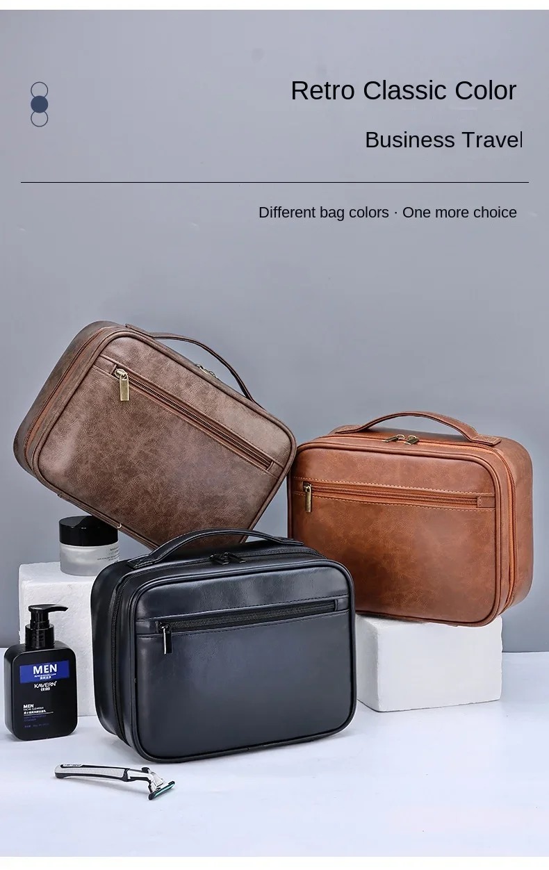Men's Cosmetic Bags Travel Essentials Cosmetics Organizer Foldable Hanging Storage Bag Clear Waterproof Luxury Makeup Bag