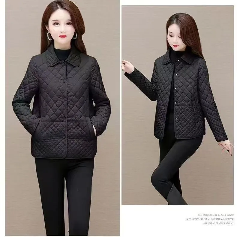 NEW Autumn Winter Coat Fashion Women's Lightweight Down Cotton Keep Warm Thin Jacket Female Korean Casual Outerwear Tops