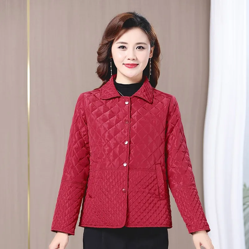 NEW Autumn Winter Coat Fashion Women's Lightweight Down Cotton Keep Warm Thin Jacket Female Korean Casual Outerwear Tops