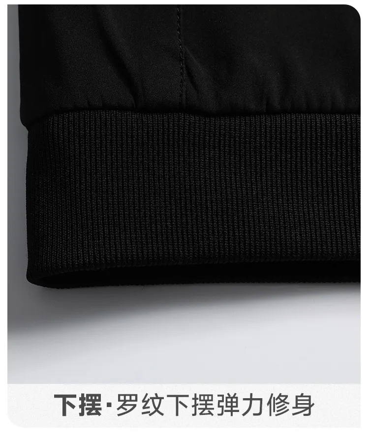 Business Casual Men's Jacket Coats Collar Zipper Simple Middle-Aged Elderly Men Dad clothes Office Outerwear men