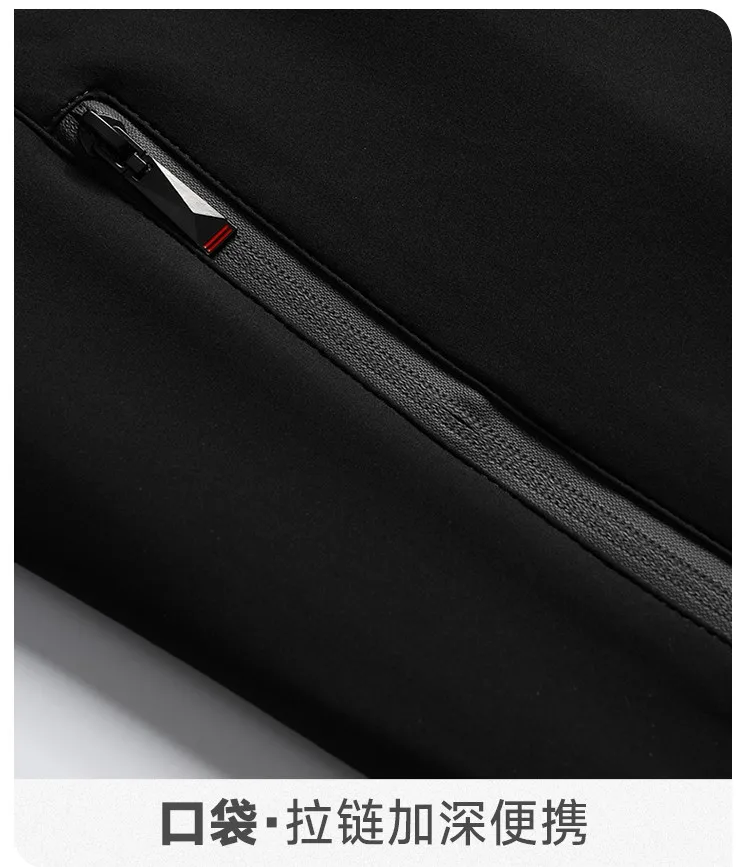 Business Casual Men's Jacket Coats Collar Zipper Simple Middle-Aged Elderly Men Dad clothes Office Outerwear men