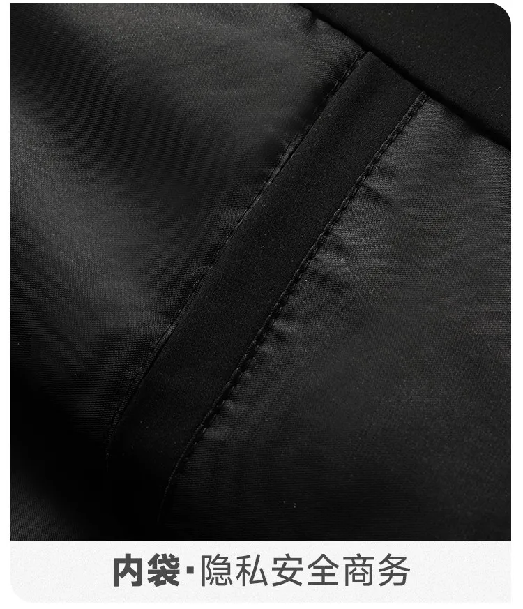 Business Casual Men's Jacket Coats Collar Zipper Simple Middle-Aged Elderly Men Dad clothes Office Outerwear men