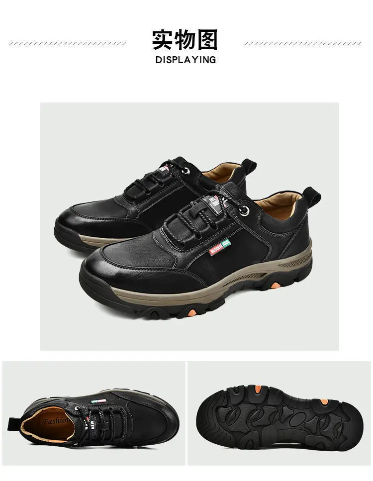 2024 Business Comfort Men's Shoes Simple versatile leather footwear Casual outdoor anti slip loafers male new comfortable flat