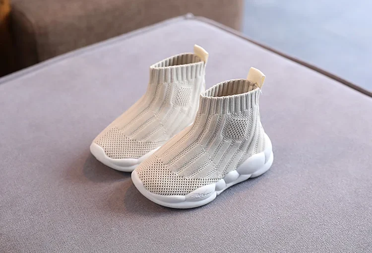 Children's Sneakers Spring Autumn Breathable Girls Causal High-top Socks Shoes Fashion Versatile Kids Causal Boys Running Shoes