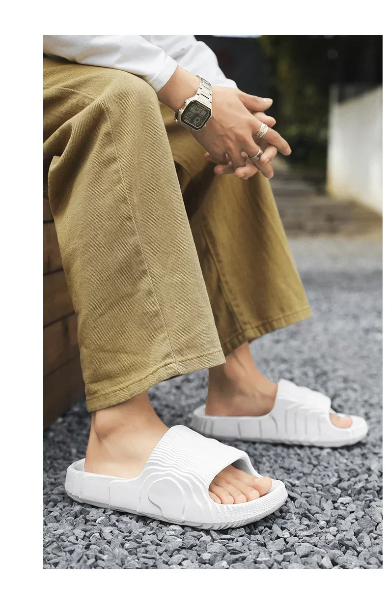 New Summer Sneaker Slippers For Women Men Thick Bottom Platform Slides Soft EVA Hollow Unisex Sports Sandals Casual Beach Shoes