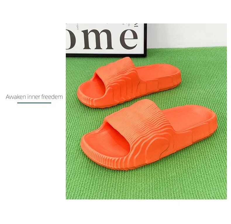 New Summer Sneaker Slippers For Women Men Thick Bottom Platform Slides Soft EVA Hollow Unisex Sports Sandals Casual Beach Shoes