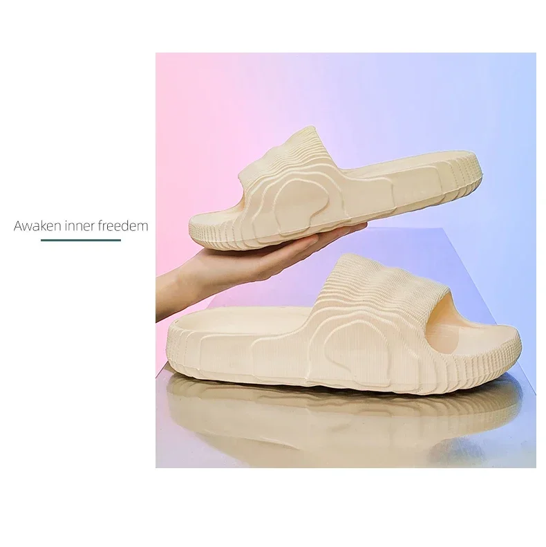 New Summer Sneaker Slippers For Women Men Thick Bottom Platform Slides Soft EVA Hollow Unisex Sports Sandals Casual Beach Shoes